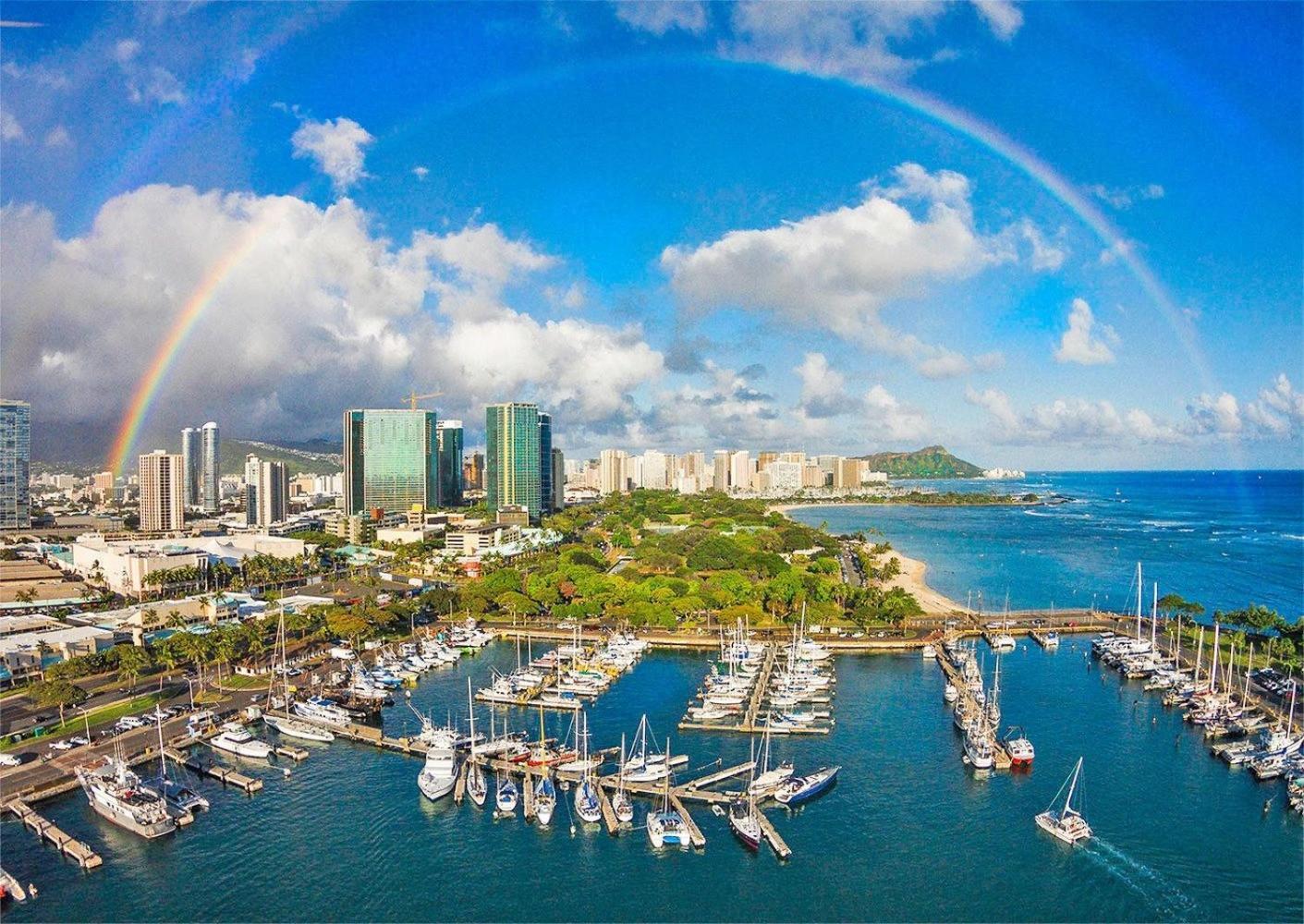 Ilikai Tower One Bedroom Lagoon View Waikiki Condos With Lanai & Free Wifi Honolulu Kamer foto