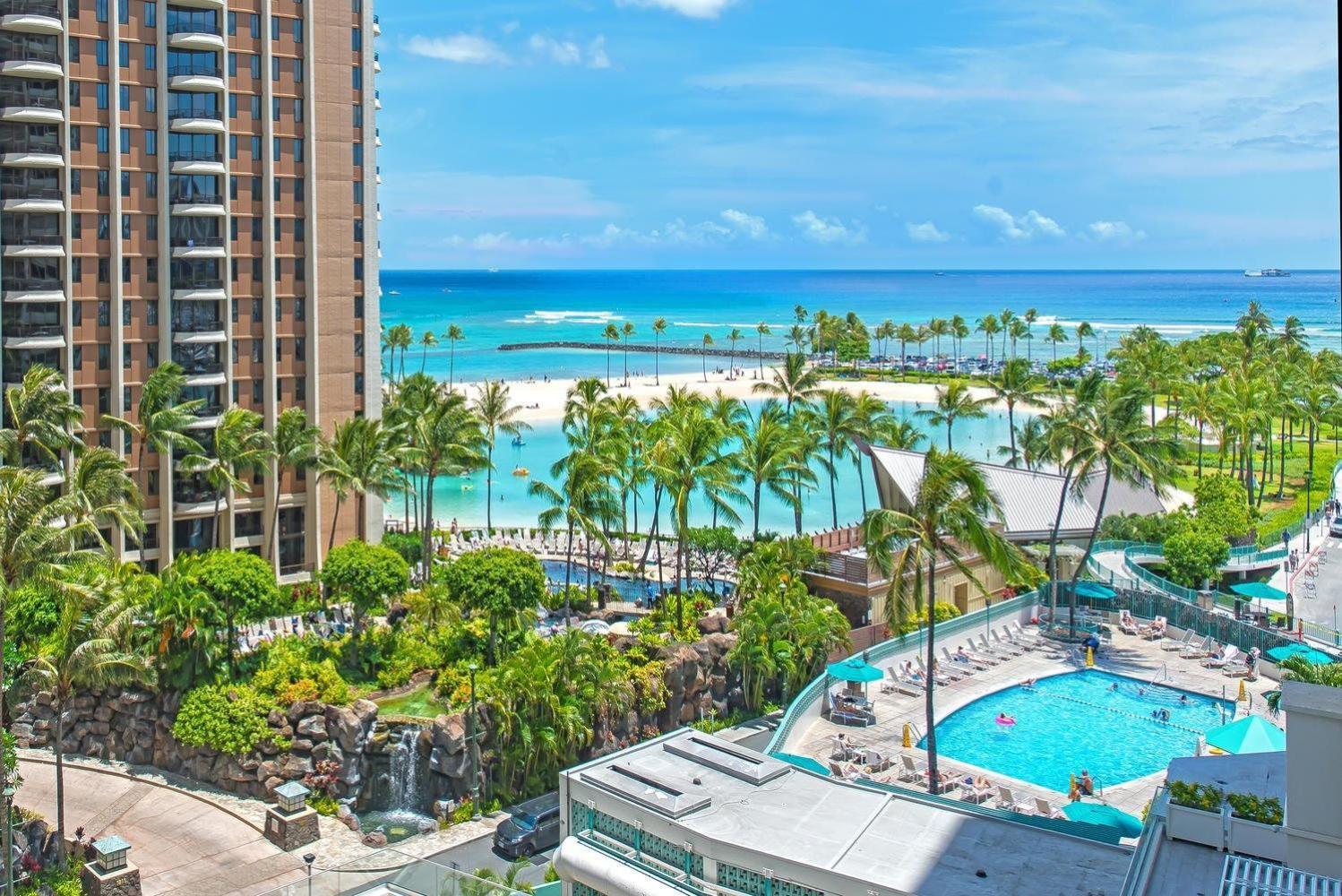 Ilikai Tower One Bedroom Lagoon View Waikiki Condos With Lanai & Free Wifi Honolulu Kamer foto
