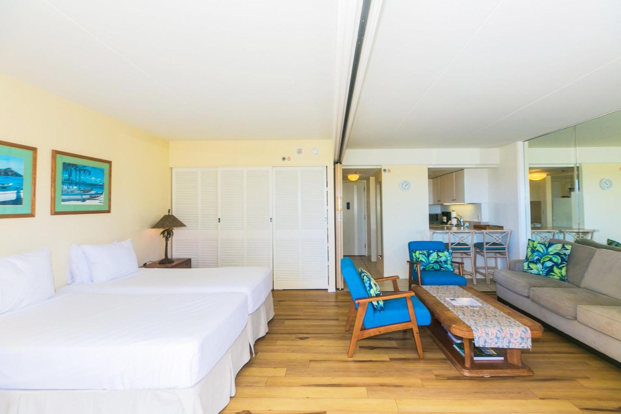 Ilikai Tower One Bedroom Lagoon View Waikiki Condos With Lanai & Free Wifi Honolulu Kamer foto