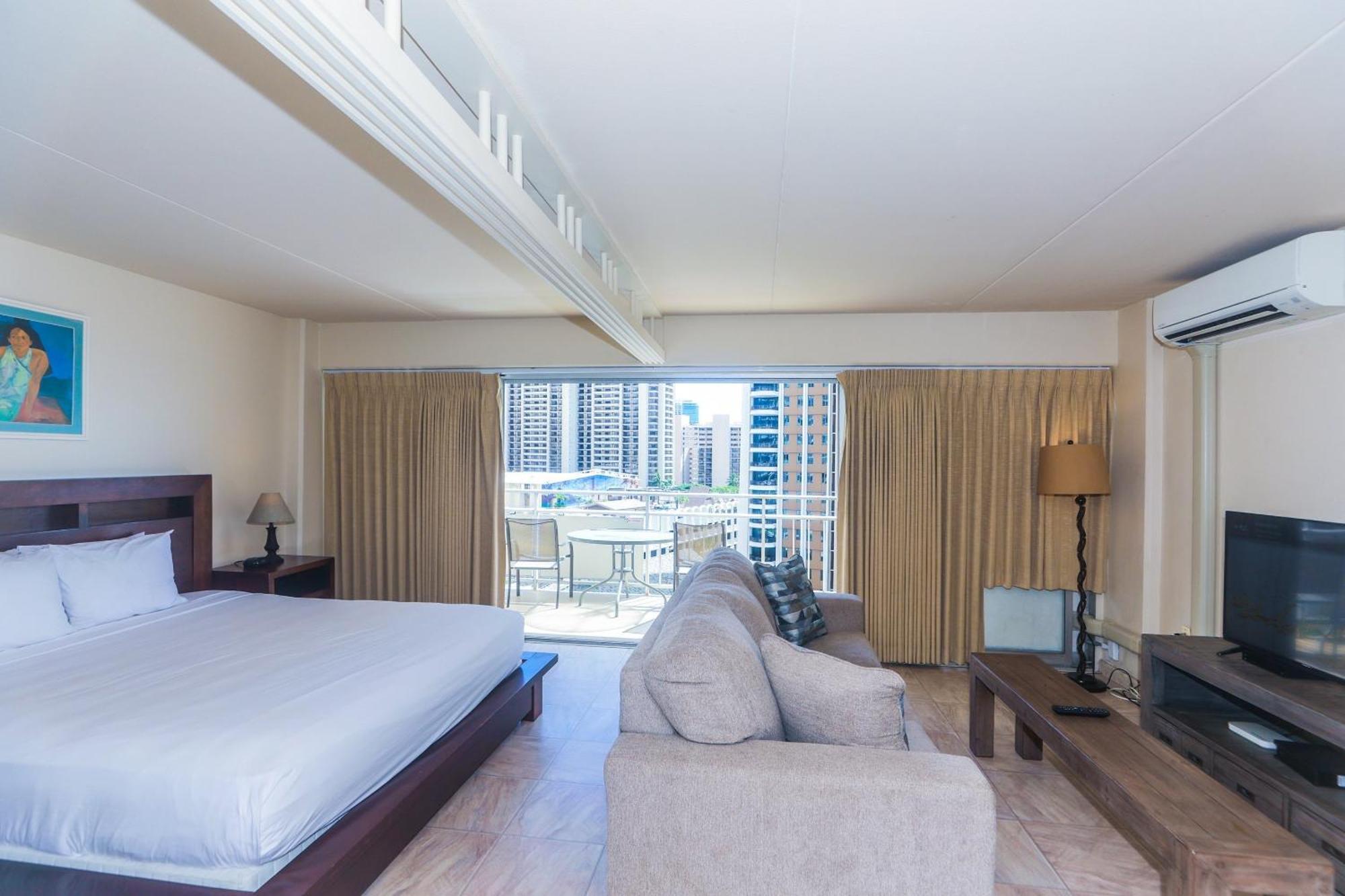 Ilikai Tower One Bedroom Lagoon View Waikiki Condos With Lanai & Free Wifi Honolulu Kamer foto
